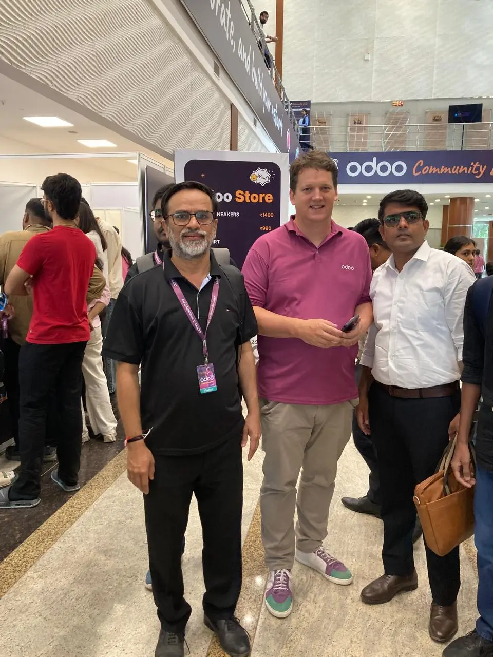 Photo with ODOO CEO - Belgium - 2025 Meet